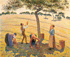 Camille Pissarro, Apple Picking at ragny-sur-Epte (La Cueillette des pommes, ragny-sur-Epte)